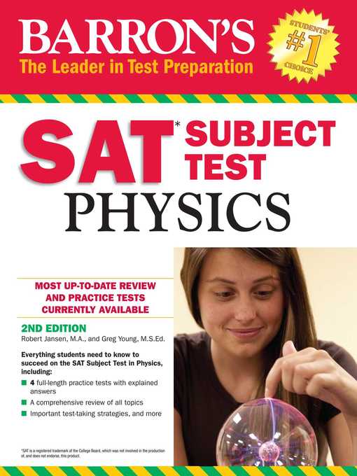 Title details for SAT Subject Test Physics by Robert Jansen - Available